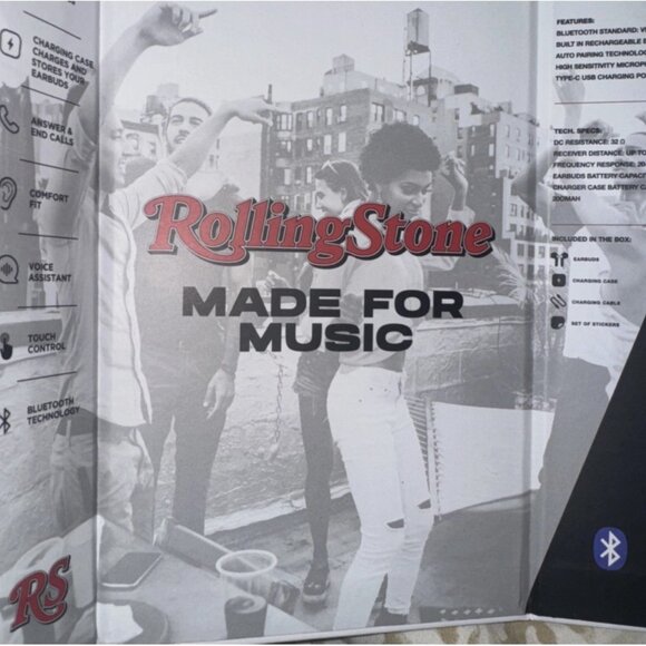 Rolling Stone Kashmir True Bluetooth Wireless Earbuds - Picture 8 of 9